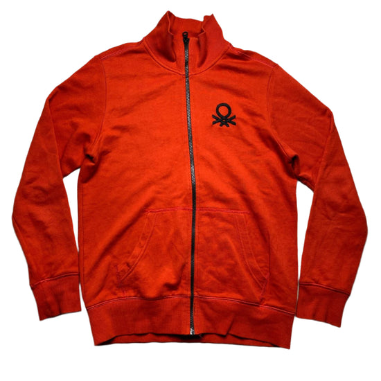 United Colours of Benetton Orange and Black Zip Jumper (S)