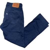 Levis 511 Navy Light Corduroy Slim Jeans (32W)
