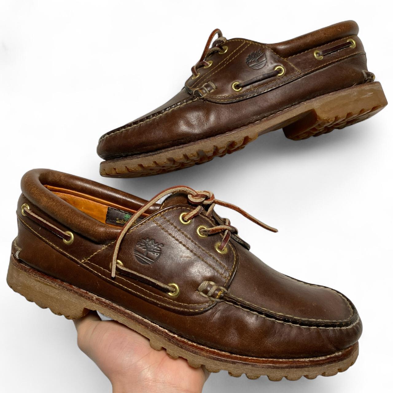 Timberland Brown Leather Boat Shoes