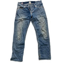 True Religion Geno Super T Light Blue White Stitch Stonewash Jeans (34W)