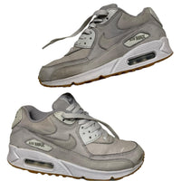Nike Air Max 90 Grey and White Gum Sole (UK 6)