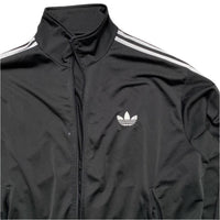 Adidas Originals Black and White Striped Tracksuit Jacket (2XL)