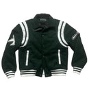 Maniere De Voir World Is Yours Green and White Bomber Jacket (S)