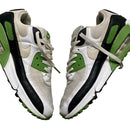 Nike Air Max 90 White Black and Green (UK 8)