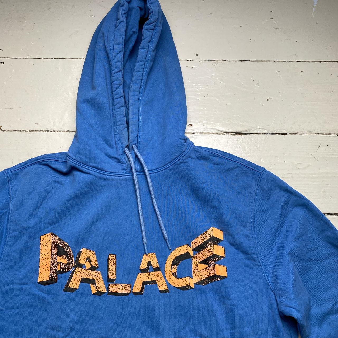 Palace Blue and Light Brown Hoodie