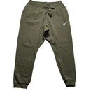Nike Swoosh Khaki Green and White Joggers (L)