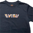 Evisu Big Daicock Swoosh Black and Multi Coloured Graphic T Shirt (2XL)