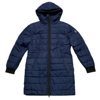 Belstaff Navy Long Womens Parka Puffer Coat (M)