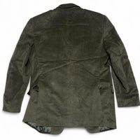 Ermenegildo Zegna Suede Khaki Olive Green Suit Jacket (L)