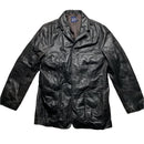 GAP Dark Brown Long Leather Trench Coat Jacket (L)