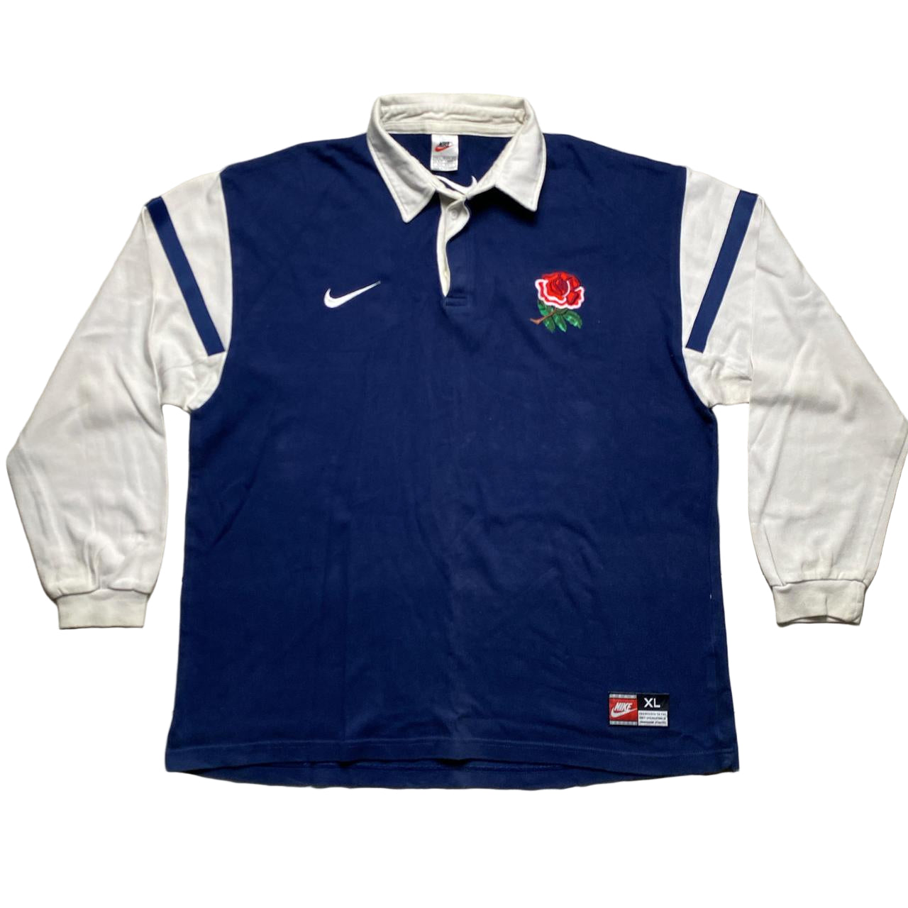 England Rugby Vintage 90’s Nike Polo Jersey (XL)