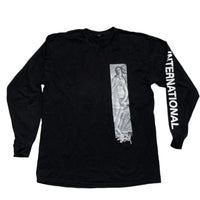 Stussy Long Sleeve Black and White T Shirt (L)