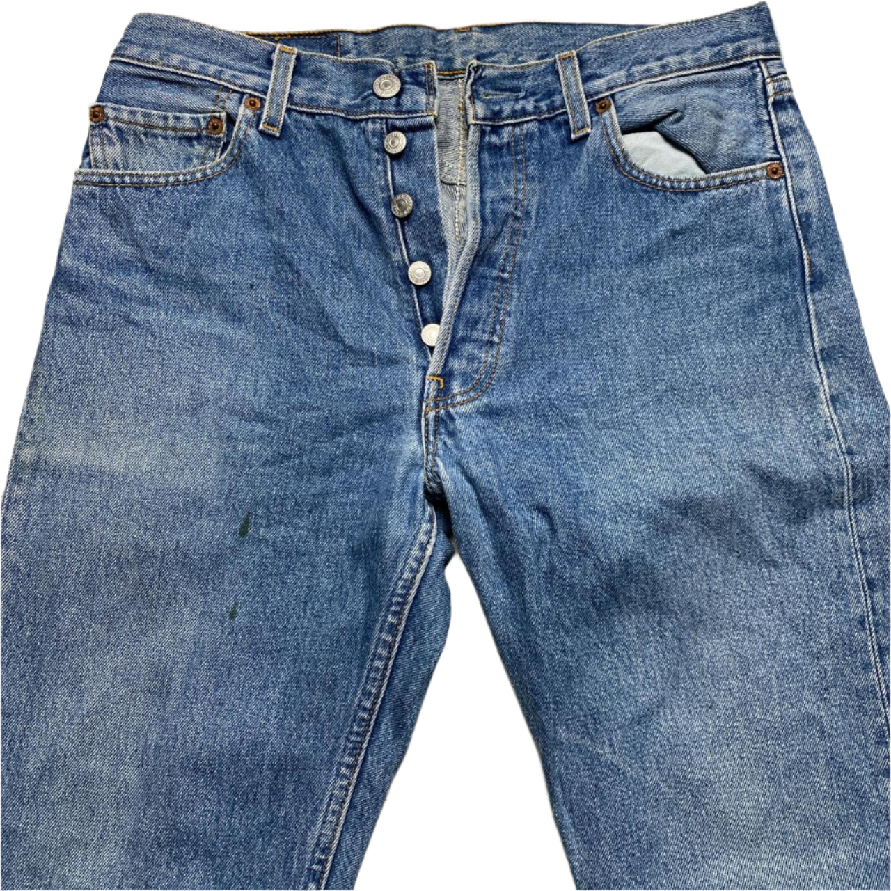 Levis 501 Baggy Vintage Light Blue Jeans (30W)