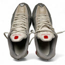 Nike Shox R4 Silver Metallic Red and White