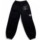 Always Do What You Should Do Black and White Baggy Joggers (L)