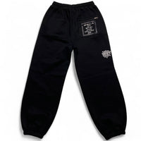 Always Do What You Should Do Black and White Baggy Joggers (L)