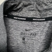 Nike Running Dri Fit Grey Quarter Zip Sports Thermal Jumper Top (2XL)