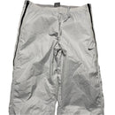 Nike Vintage y2k Shell Trackpant Baggy Bottoms Silver White and Black (S)