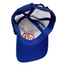 Mowalola Trucker Blue White and Red Cap