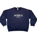 Avirex USA Vintage 90’s Navy and Silver Jumper (2XL)