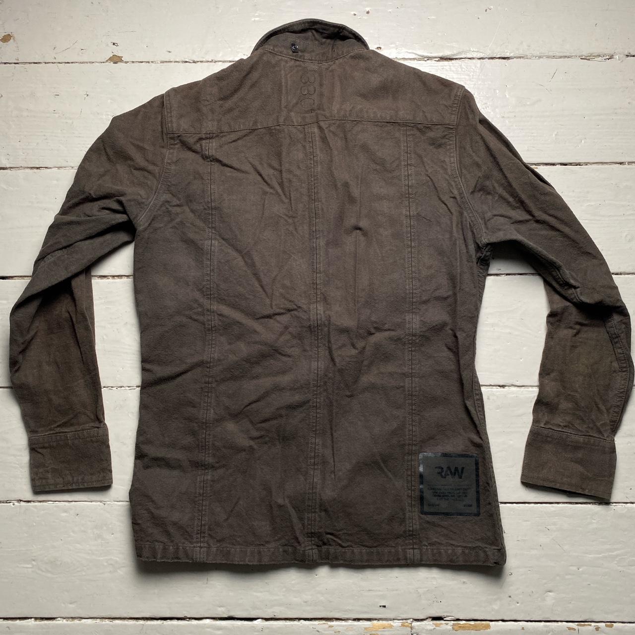 G Star Brown Button Up Shirt