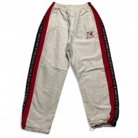 Karl Kani Vintage y2k 90’s Shell Trackpant Bottoms White Navy and Red