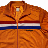 Adidas Originals Netherlands Vintage Orange Red White and Blue Tracksuit Jacket (M)