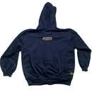 Akademiks A9 Vintage Navy and White Stitch Full Tracksuit (L)