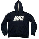 Nike Club Black and White Spellout Hoodie (M)