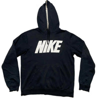 Nike Club Black and White Spellout Hoodie (M)