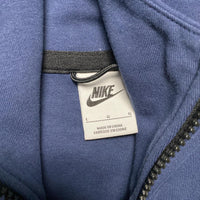 Nike Tech Fleece Navy and Black Hoodie (L)