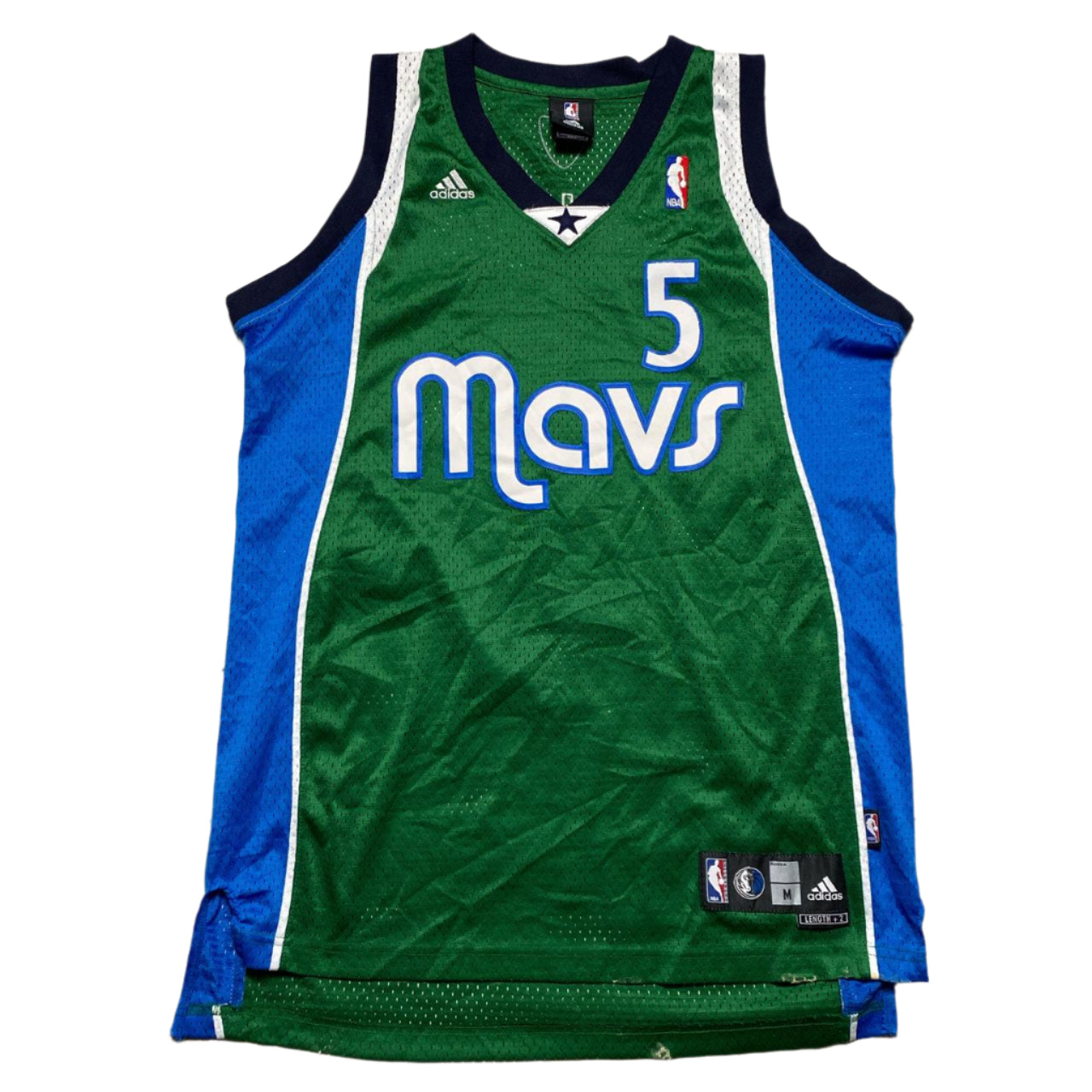 Dallas Mavericks Adidas NBA Howard Basketball Vest Jersey (M)