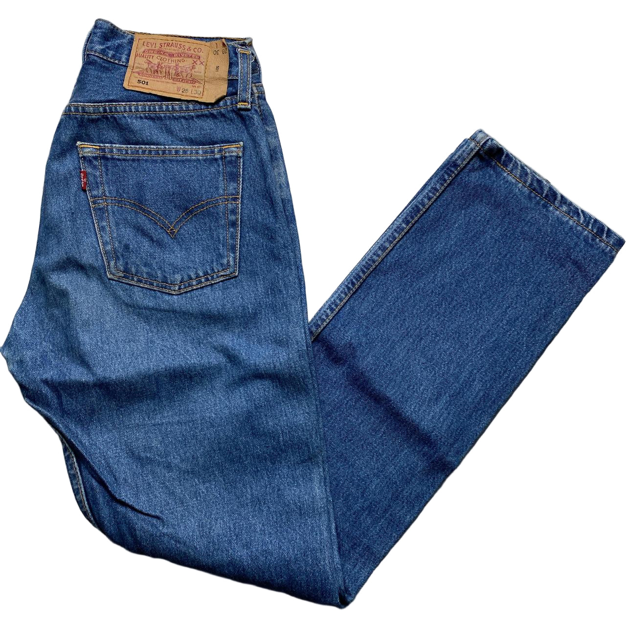 Levis 501 Vintage Blue Jeans (28W)