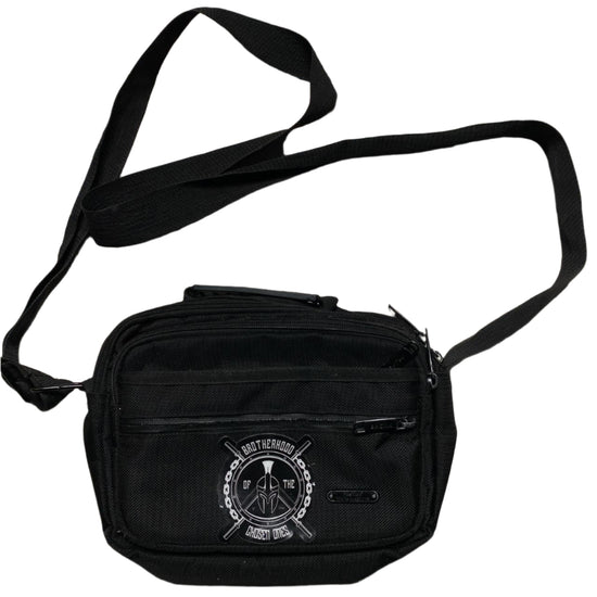 Brotherhood Black and White Messenger Pouch Bag