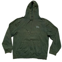 Stussy Bottle Green and Grey Hoodie (M)