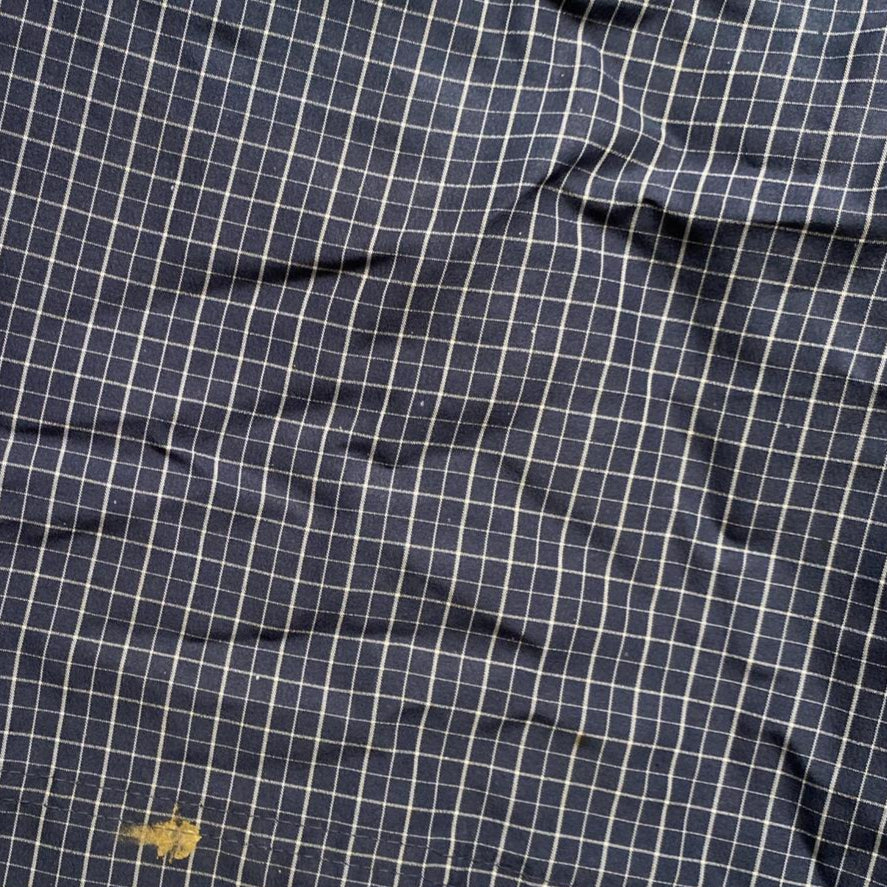 Umbro Vintage Checked Navy and White Shell Trackpant Shorts (M)