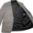 Burberry Vintage Grey Checked Suit Jacket (XL)