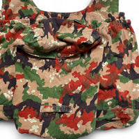 Swiss Camo M70 Camouflage Red Green and Brown Vintage Military Backpack