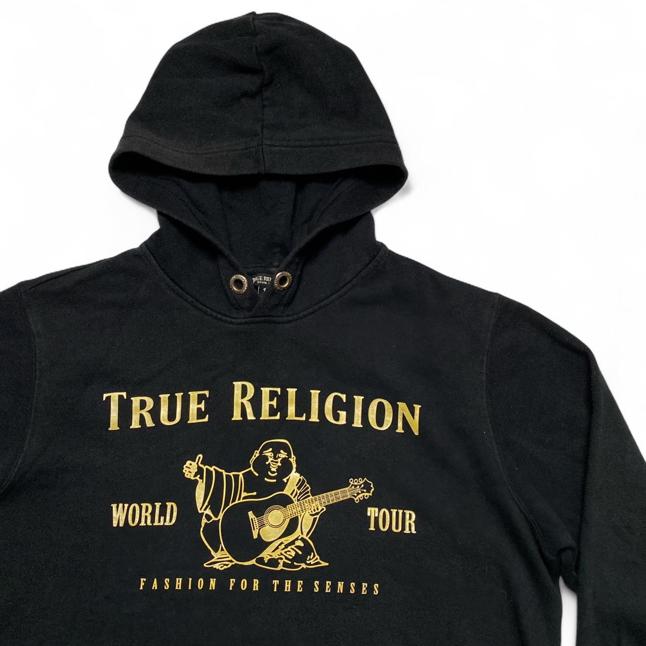 True Religion Black and Gold Hoodie