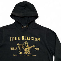 True Religion Black and Gold Hoodie (M)