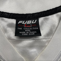 FUBU Vintage 90’s Light Blue Ombre Navy Blend White NFL Football Jersey (2XL)