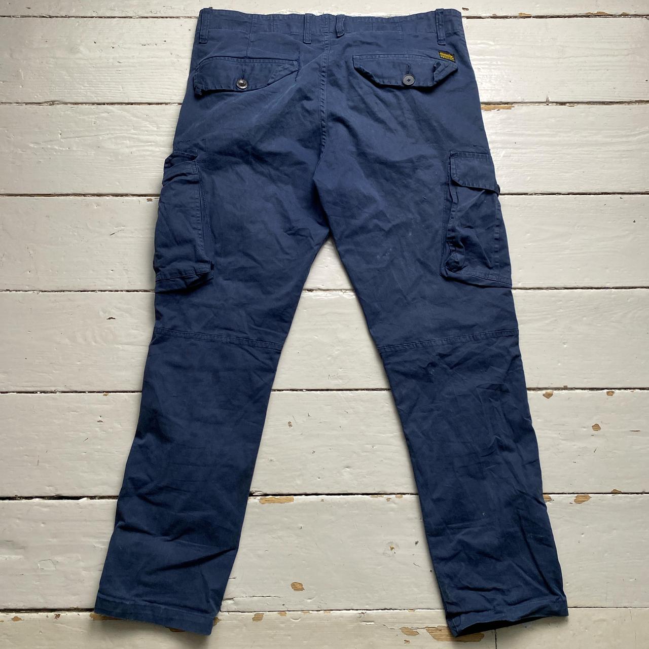 G Star Vintage Navy Cargo Combat Trousers