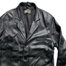 Aviatrix Black Long Leather Coat (L)