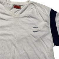 Guess Vintage 90’s Long Sleeve White T Shirt (XL)