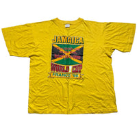 Jamaica World Cup 1998 Vintage T Shirt Yellow (XL)