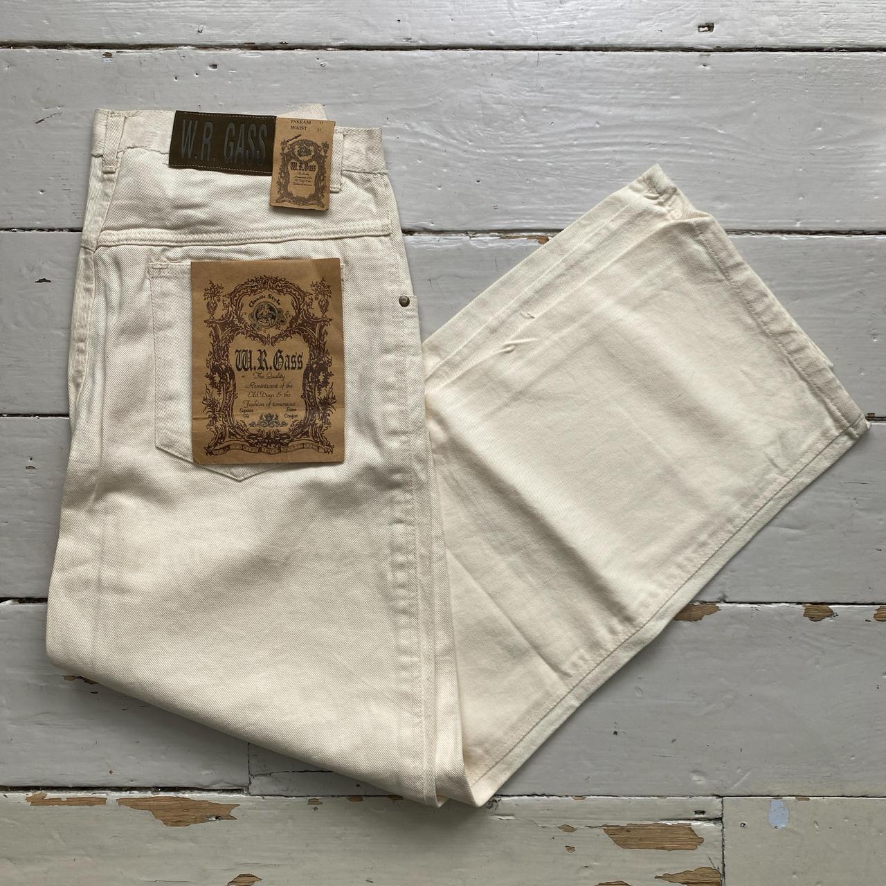 W R Gass Vintage 90’s Cream Baggy Jeans