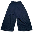 Wide Leg Womens Cargo Trousers Navy (30W)