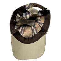 Burberry Cream Vintage Baseball Cap