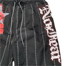 No Fear Skater Swimming Trunk Shorts Black White and Red (M)