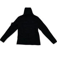 Stone Island Ribber Lana Wool Black Turtle Neck Jumper